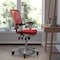 Flash Furniture Red Mesh Multifunction Chair - Roller Wheels HL-0001-WH-RED-RLB-GG - alternate 1